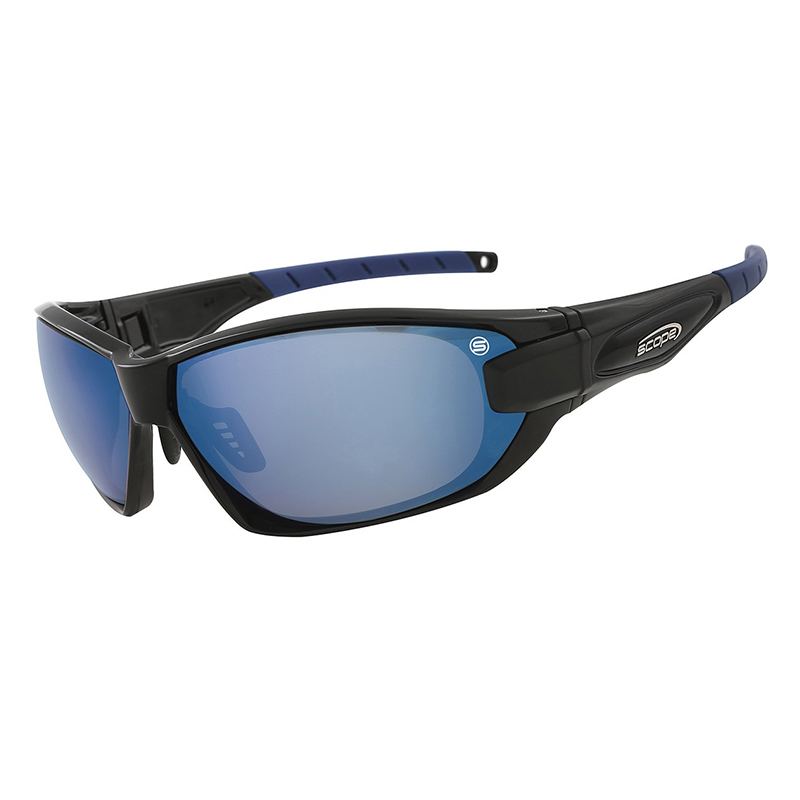 Scope Optics Genisys Black Gloss Frame Blue Mirror Lens (151BM)