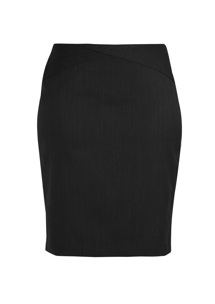 Biz Corporates Chevron Band Skirt (24014)-Clearance