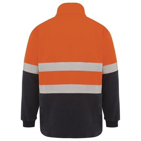Workit Hi Vis 2 Tone Zip Through Taped Fleece Jumper (3007T)