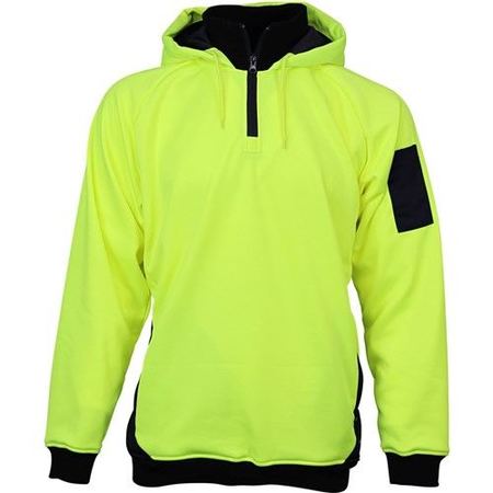 Workit Hi Vis 2 Tone 1/4 Zip Tech Fleece Hoodie (3012)