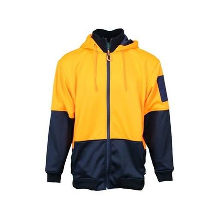 Workit Hi Vis 2 Tone Full Zip Tech Fleece Hoodie (3013)