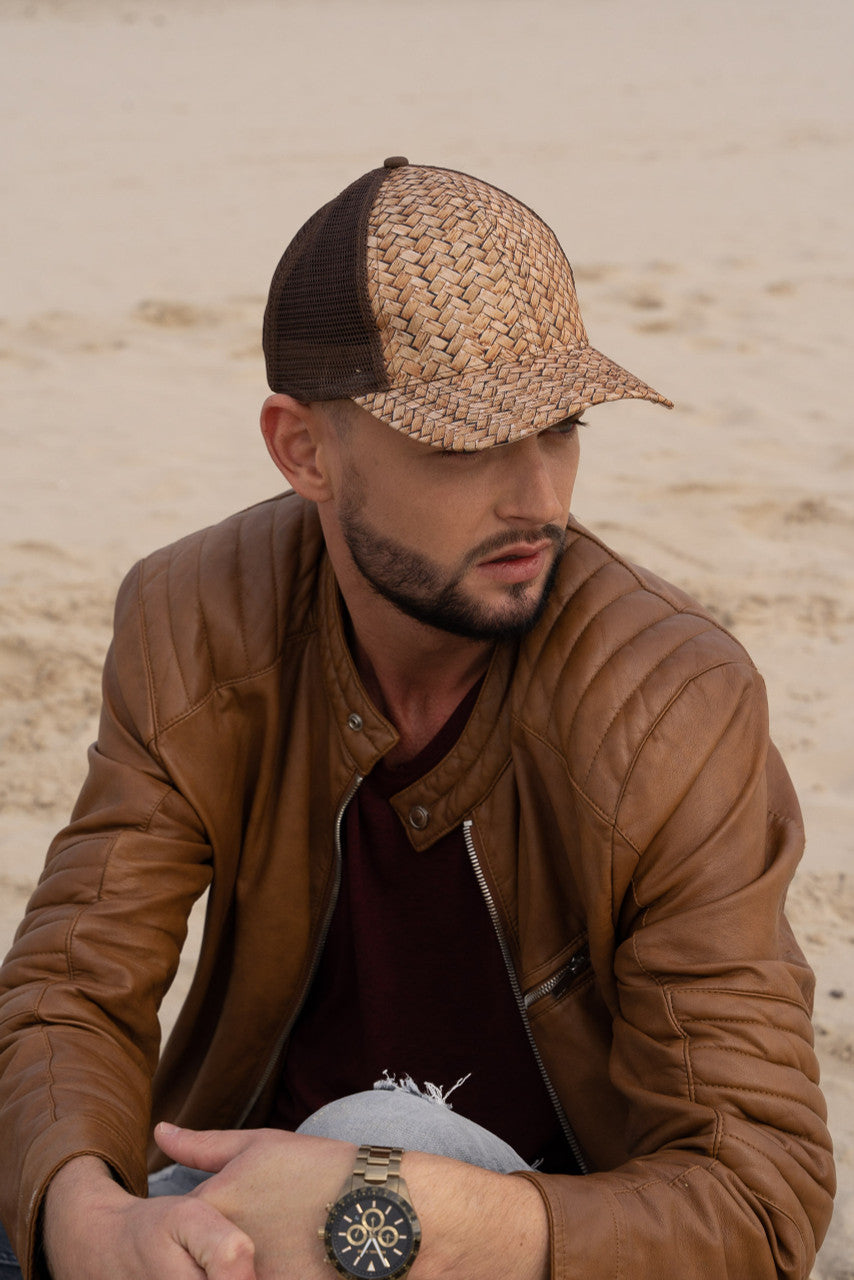 Headwear Cane Print with Mech Back (3999)- Clearance