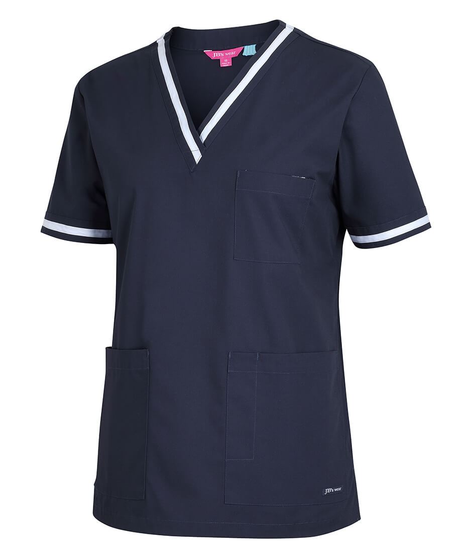 JB's Ladies Contrast Scrubs Top (4SCT1)