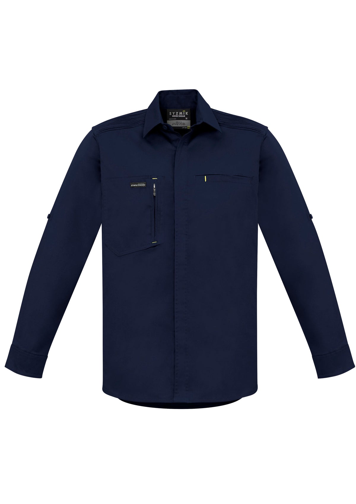 Syzmik Mens Streetworx L/S Stretch Shirt (ZW350)-Clearance