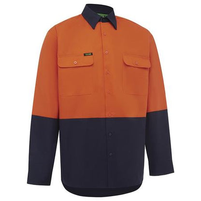 Workit Hi Vis 2 Tone Closed Front Regular Weight Taped Shirt (2003)