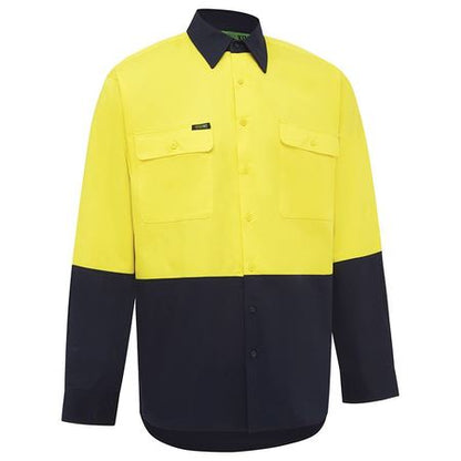 Workit Hi Vis 2 Tone Closed Front Regular Weight Taped Shirt (2003)