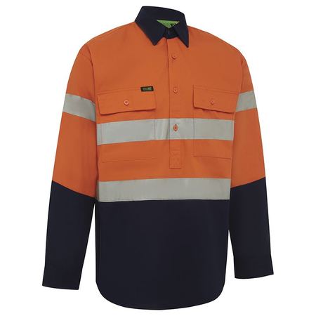 Workit Hi Vis 2 Tone Closed Front Regular Weight Taped Shirt (2005)