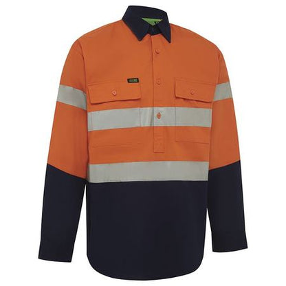 Workit Hi Vis 2 Tone Closed Front Regular Weight Taped Shirt (2005)