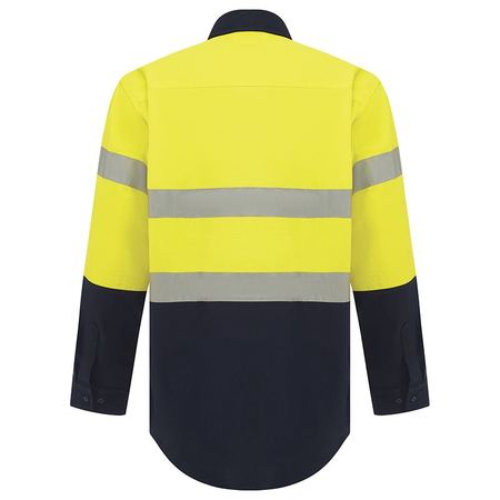 Workit Hi Vis 2 Tone Closed Front Regular Weight Taped Shirt (2005)