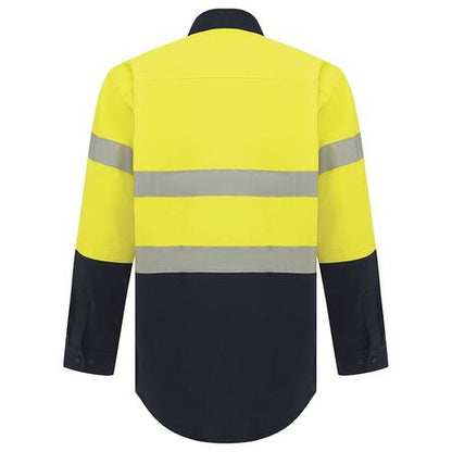 Workit Hi Vis 2 Tone Closed Front Regular Weight Taped Shirt (2005)