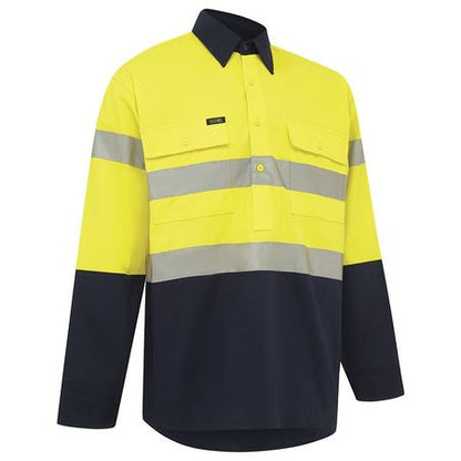 Workit Hi Vis 2 Tone Closed Front Regular Weight Taped Shirt (2005)