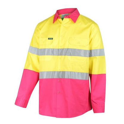 Workit Hi Vis Lightweight Long Sleeve Adjustable Cuff Taped Shirt (2013)