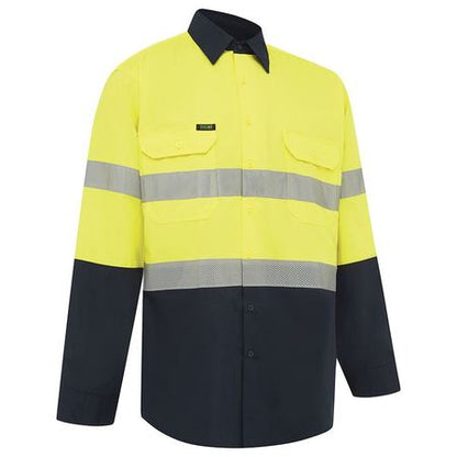 Workit Hi Vis 2 Tone Lightweight Ripstop Breathable Taped Shirt (2021B)