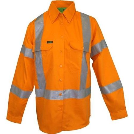 Workit Hi Vis Womens NSW Rail X-Back Breathable Biomotion Taped Shirt (2036)