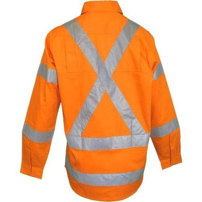 Workit Hi Vis Womens NSW Rail X-Back Breathable Biomotion Taped Shirt (2036)