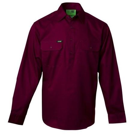 Workit Lightweight Half Closed Country Shirt Azure (2050)