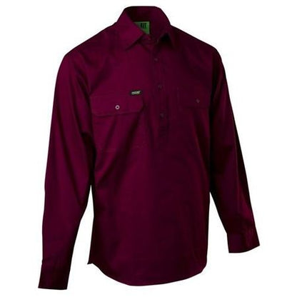 Workit Lightweight Half Closed Country Shirt Azure (2050)