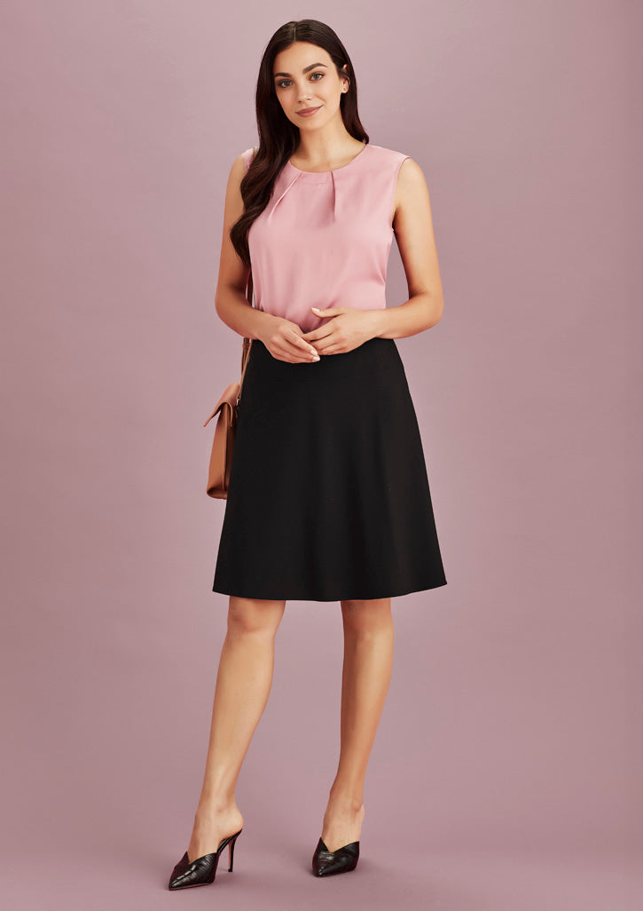 Biz Corporate Womens Siena Bandless Flared Skirt (20718)