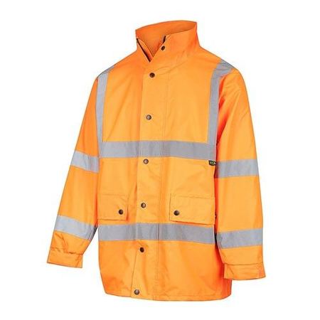 Workit Hi Vis 2 Tone Waterproof X-Back Rail Taped Rain Jacket (3005X)