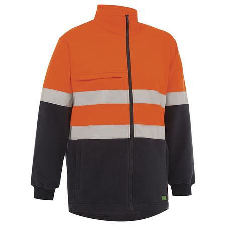 Workit Hi Vis 2 Tone Zip Through Taped Fleece Jumper (3007T)