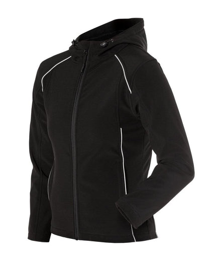 JB's Wear-JB's Ladies Hooded Soft Shell Jacket--Uniform Wholesalers - 1