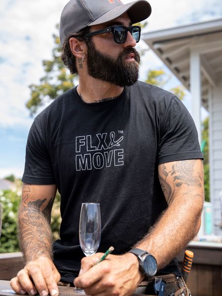 Bisley Flx & Move Cotton Outline Print Tee (BKT085)-Clearance