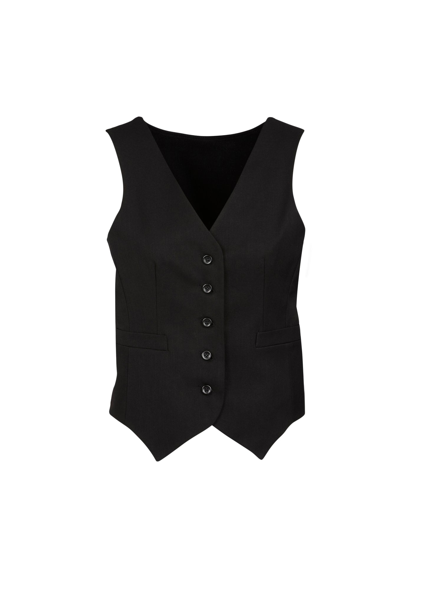Biz Corporates Peaked Ladies Vest with Knitted Back (50111)-Clearance