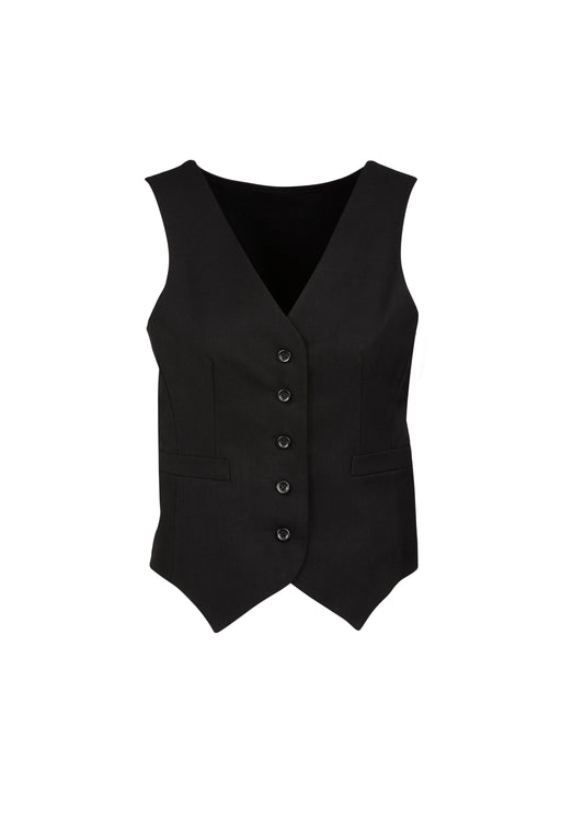 Biz Corporates Peaked Ladies Vest with Knitted Back (50111)-Clearance