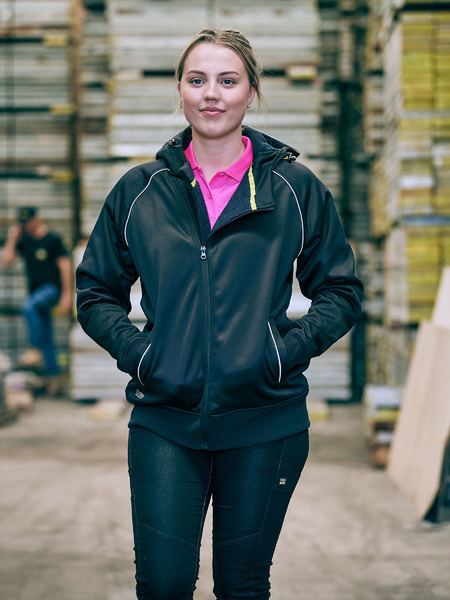 Bisley Women's Fleece Zip Front Hoodie With Sherpa Lining (BKL6925)-Clearance