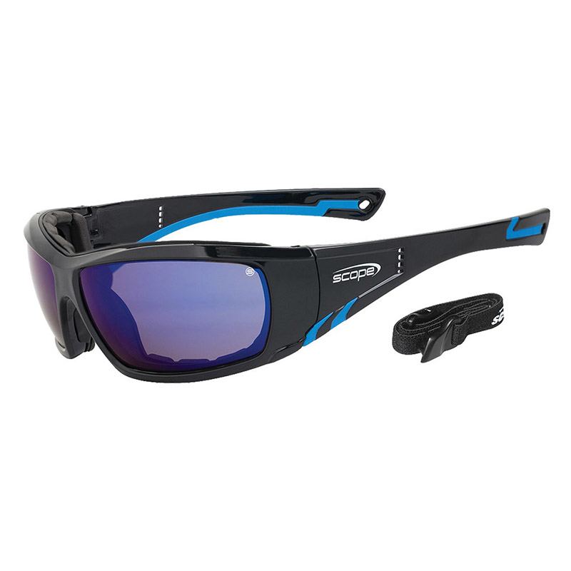 Scope Optics Jet Stream Blue Mirror Lens Inc Gasket + Strap (780BM)