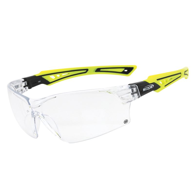 Scope Optics Bionix Hi Vis Green//Black Temple Titanium AF/AS Clear Lens (Pack of 10) (860HVC)