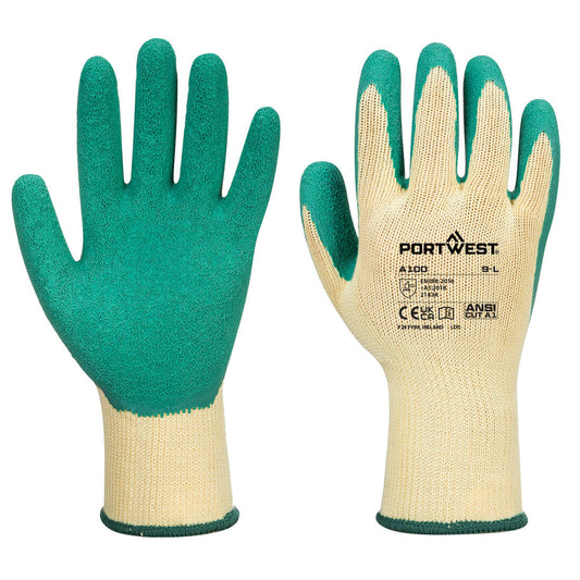 Portwest Grip Glove - Latex (A100) (12 pairs)Clearance 12