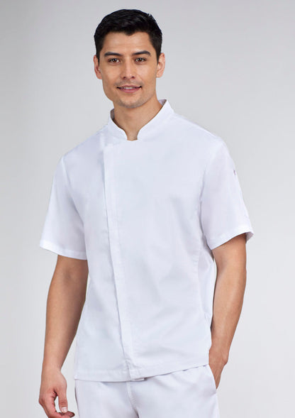 Biz Collection Mens Alfresco Short Sleeve Chef Jacket (CH330MS)-Clearance