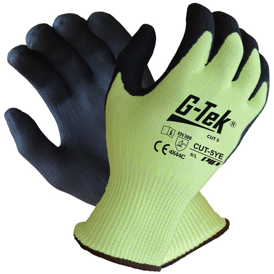 PIP G-Tek Cut 5 Hi Vis Gloves (CUT-5YE)