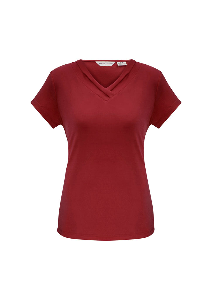 Biz Collection Womens Lana S/S Top-(K819LS)-Clearance