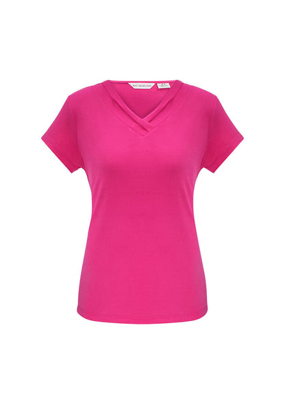 Biz Collection Womens Lana S/S Top-(K819LS)-Clearance