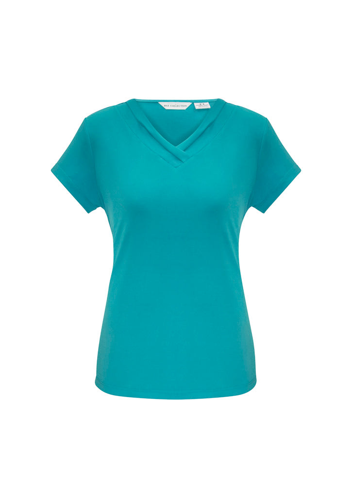 Biz Collection Womens Lana S/S Top-(K819LS)-Clearance