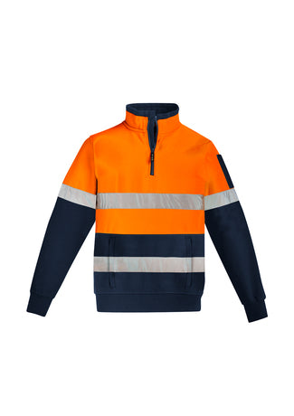 Syzmik Mens Hi Vis 1/4 Zip Pullover - Hoop Taped (ZT566)-Clearance