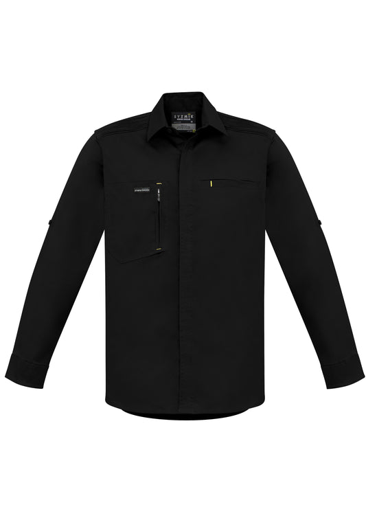 Syzmik Mens Streetworx L/S Stretch Shirt (ZW350)-Clearance