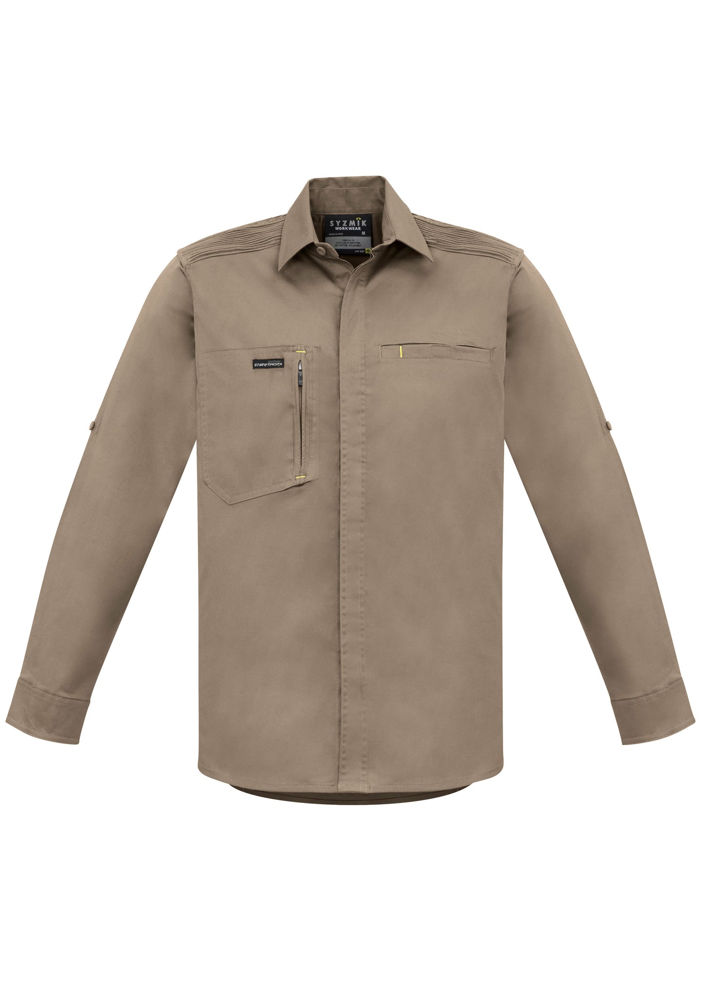 Syzmik Mens Streetworx L/S Stretch Shirt (ZW350)-Clearance