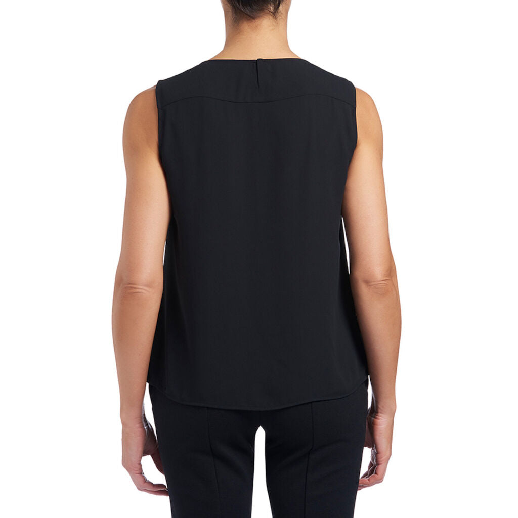 NNT Uniforms Sleeveless Blouse Soft Georgette(CATU5Q)