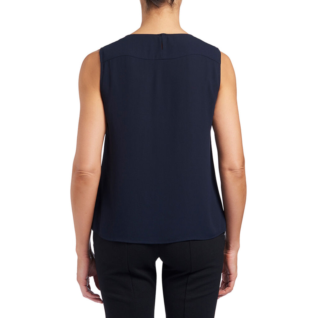 NNT Uniforms Sleeveless Blouse Soft Georgette(CATU5Q)