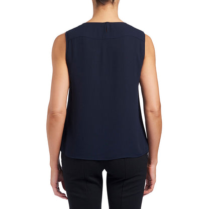 NNT Uniforms Sleeveless Blouse Soft Georgette(CATU5Q)