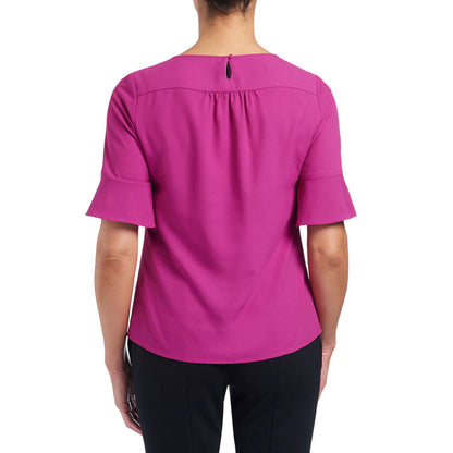 NNT Uniforms French Georgette Fluted Sleeve Top (CATU5T)