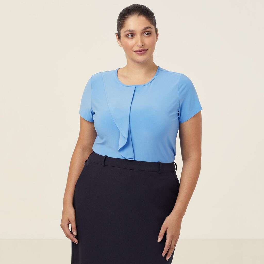 NNT Soft Jersey S/S Round Neck T-top Blouse (CATU64)