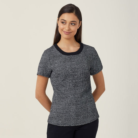 NNT Uniforms Textured Tweed Shell Top(CATUDG)
