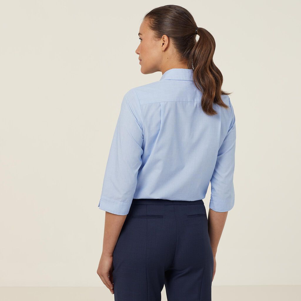 NNT Uniforms Poly Cotton End On End 3/4 Sleeve Shirt (CATUDH)