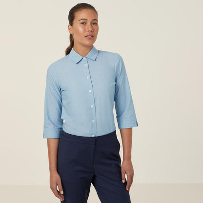 NNT Uniforms Poly Cotton End On End 3/4 Sleeve Shirt (CATUDH)
