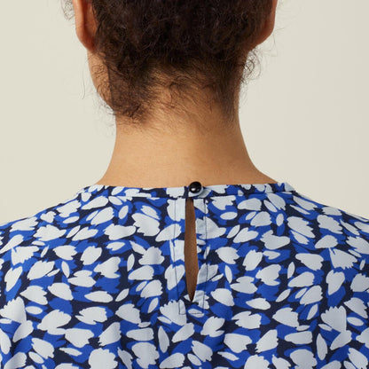 NNT Uniforms Antibacterial Petal Print Short Sleeve Top (CATUFA)- Clearance
