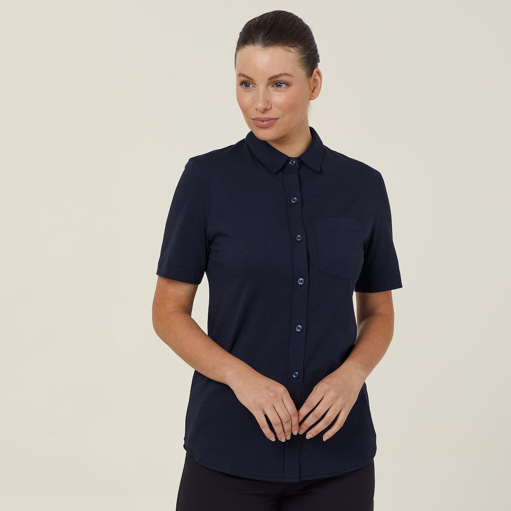 NNT Uniforms Britt Jersey Anti-Bac Short Sleeve Shirt(CATUFB)